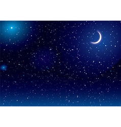 Space scape moon vector image