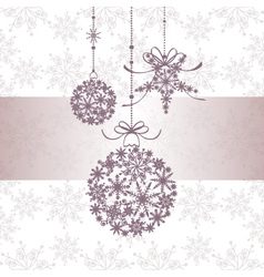 Christmas greeting card vector image