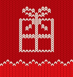 Knitting gift vector image