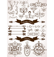 Collect calligraphic vector image
