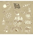 Pirates set vector image