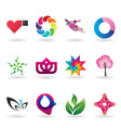 Colorful collection of corporate identity elements vector image