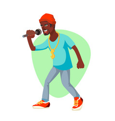 Girl rapper Royalty Free Vector Image - VectorStock