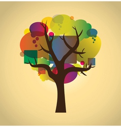 Tree silhouettes vector image
