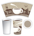 Paper cup vector image