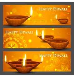 Diwali Holiday banner vector image
