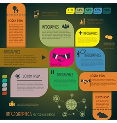 Infographics Design template vector image