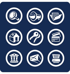 Website and internet icons vector image