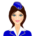 Stewardess vector image