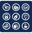 Website and internet icons vector image