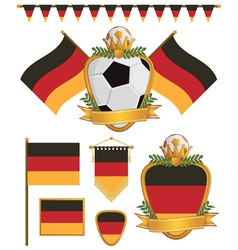 Germany flags vector image