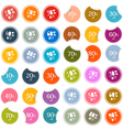 Colorful Discount Labels Tags Set Isolated on vector image