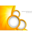 Background with orange circles vector image