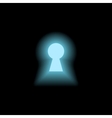 Keyhole with light vector image