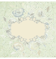 Vintage Floral Rose Background vector image