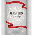 Grand opening banner design vector image