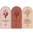 Labels for wine vector image
