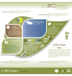 Modern Ecology infographics vector image