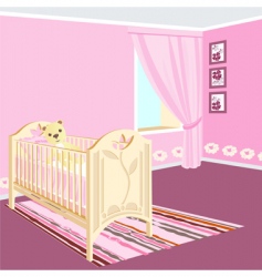 Childrens room vector image