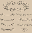 Calligraphic elements Calligraphic elements vector image