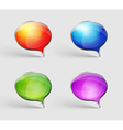Label in four colors vector image