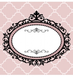 Vintage frame vector image