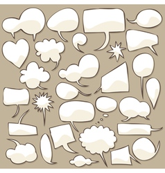 Speech bubble set vector image