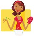 Sexy woman chef vector image