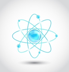 Atom symbol isolated on white background vector image