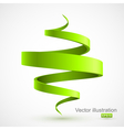 Green spiral 3D vector image