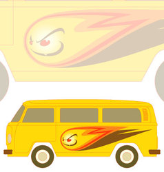 Groovy camper vector image