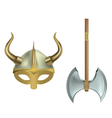 Viking equipment vector image