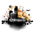 Cityscape background urban art vector image