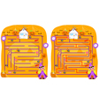 Solved Halloween maze game Solved Halloween maze game vector image