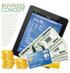 Financial concept vector image