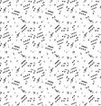 Seamless abstract pattern with music symbols vector image