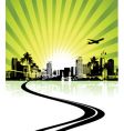 Cityscape background urban art vector image