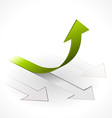 Onwards upwards arrows vector image