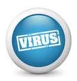 Blue glossy icon vector image