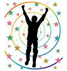 Young winner vector image