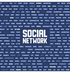 Background with social network keywords Background with social network keywords vector image