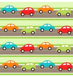 Cars pattern vector image