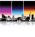 Cityscape background urban art vector image