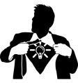 Super idea man vector image