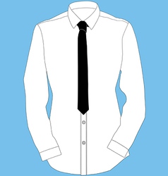 Shirt and tie vector image