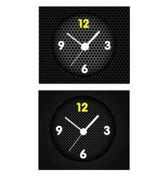 Modern Metal Clock vector image