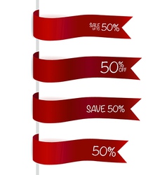 Ribbon promotional products design Ribbon promotional products design vector image