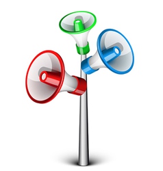 Megaphones vector image