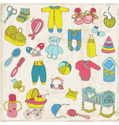 Baby Arrival Set vector image