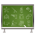 Law and crime icons vector image